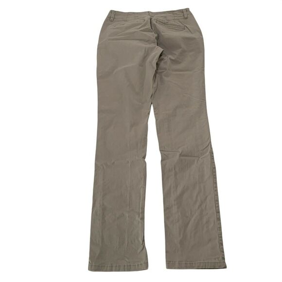 Lee Womens Essential Chino Pants Khaki Beige Size 4 Long Straight Leg Mid Rise - Picture 2 of 7